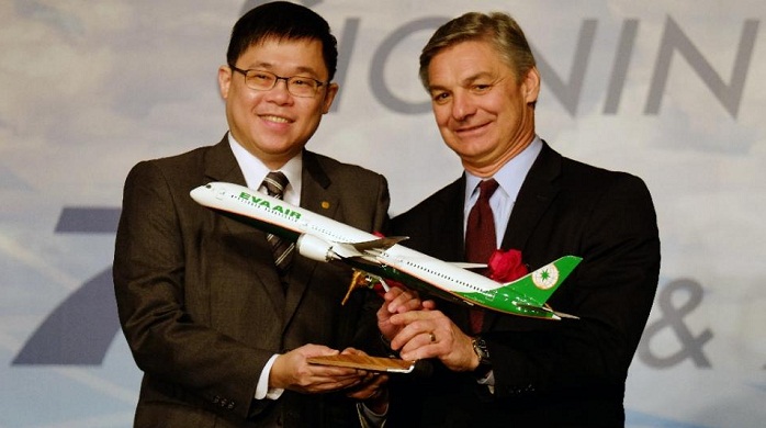 EVA Airways and Boeing sign Taiwan`s biggest ever plane deal